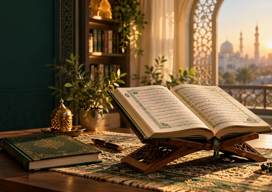 A peaceful Quran learning setting